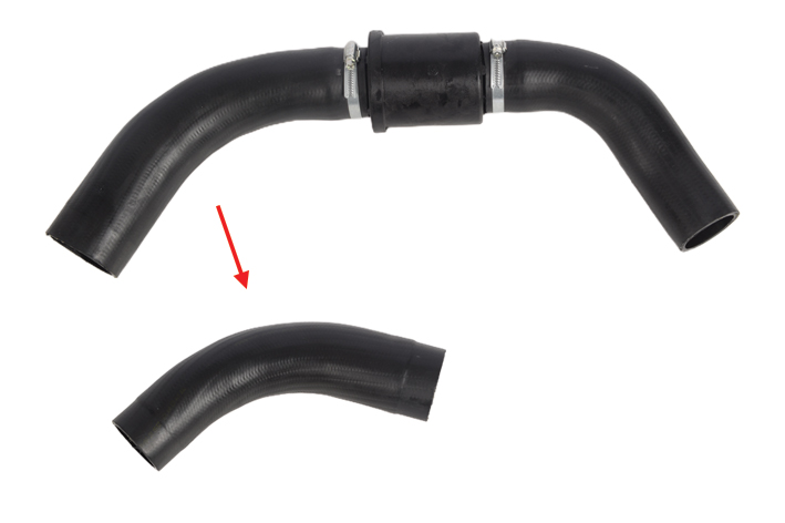 TURBO HOSE EXCLUDING PLASTIC PIPE BIG HOSE SHOWN WITH ARROW - 6C116K683BD - 1440261 - 6C116K683BC - 1385680 - 6C116K683DE - 1440262 - 6C116K683DD - 1406470