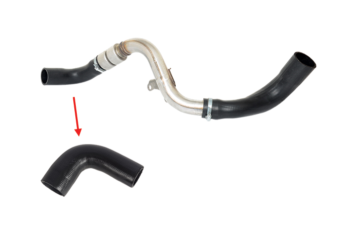 TURBO HOSE EXCLUDING METAL PIPE SMALL HOSE SHOWN WITH ARROW - 4M516C646DF - 1480555 - 4M516C646DD - 1374655 - 4M516C646DE - 1430787