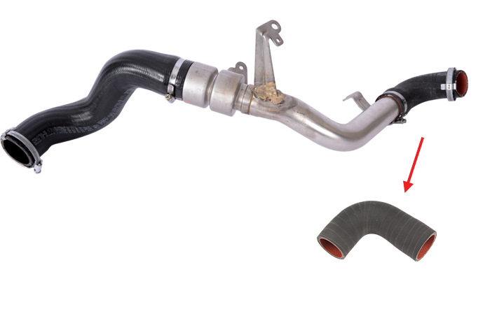 TURBO HOSE EXCLUDING METAL PIPE SMALL HOSE SHOWN WITH ARROW - 6G916K683DG - 1565540 - 6G916K683DF - 1516729 - 6G916K683DE - 1459399