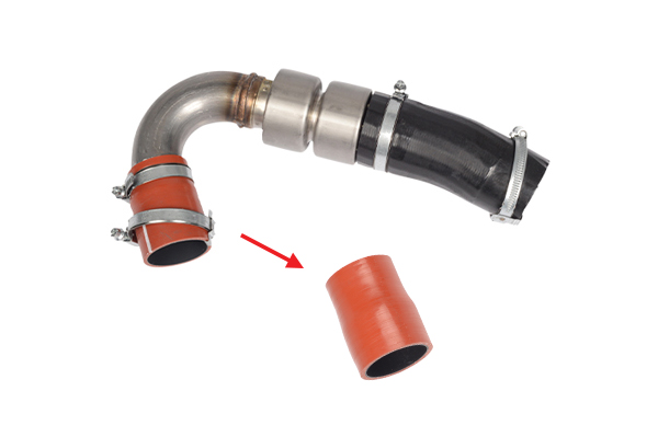 TURBO HOSE EXCLUDING METAL PIPE SMALL HOSE SHOWN WITH ARROW - AV616C700AD - 1697700 - AV616C700AC - 1683670