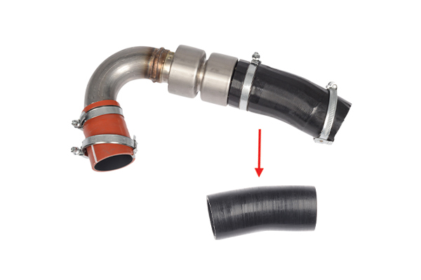 TURBO HOSE EXCLUDING METAL PIPE BIG HOSE SHOWN WITH ARROW - AV616C700AD - 1697700 - AV616C700AC - 1683670