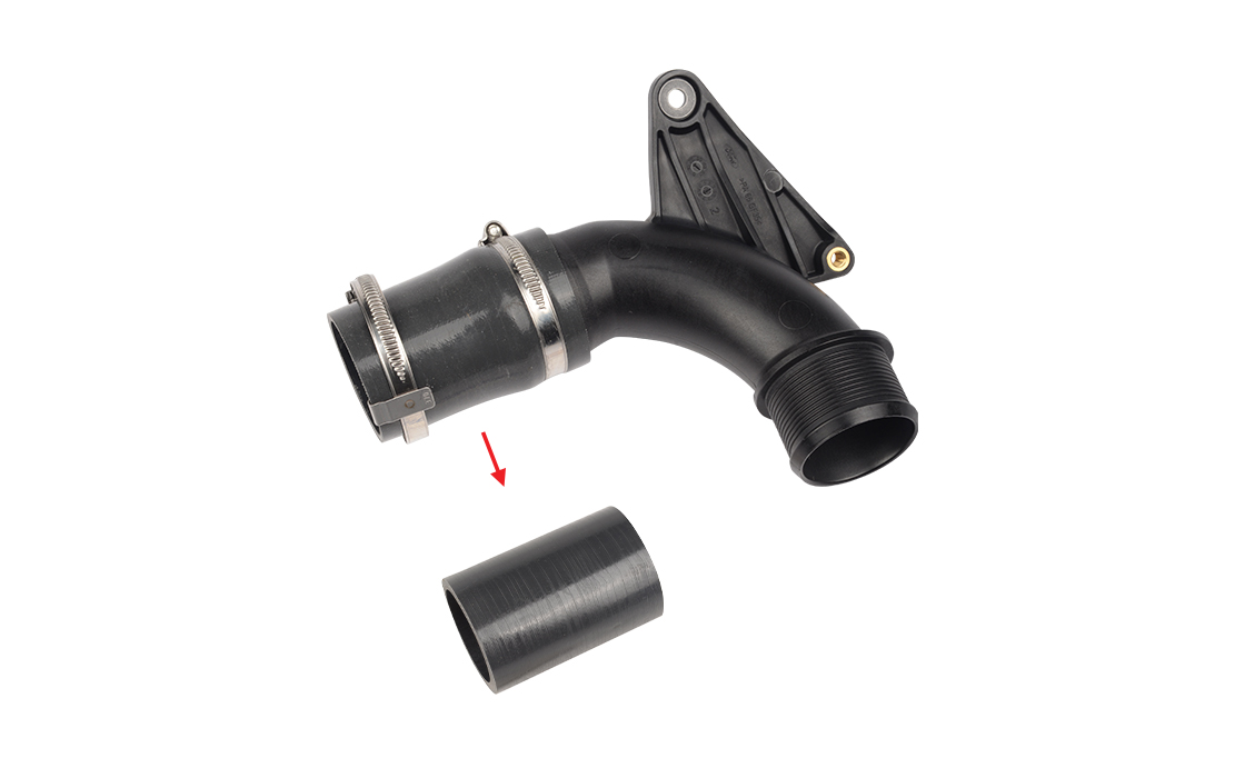 TURBO PIPE HOSE EXCLUDING PLASTIC PIPE HOSE SHOWN WITH ARROW - F1B16C750AC - 2232785 - F1B16C750AB - 2070950 - F1B16C750AA - 1934826 - MT766C640AA - 2492711
