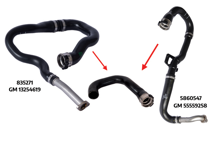 TURBO HOSE EXCLUDING METAL and PLASTIC PIPE - 5860547 - GM - 55559258 - 835271 - GM - 13254619