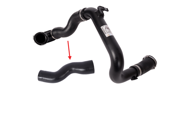 TURBO HOSE EXCLUDING PLASTIC PIPE BIG HOSE SHOWN WITH ARROW - 1302531 - GM - 13257587 - 1302278 - GM - 23163579 - 1302253 - GM - 22865158