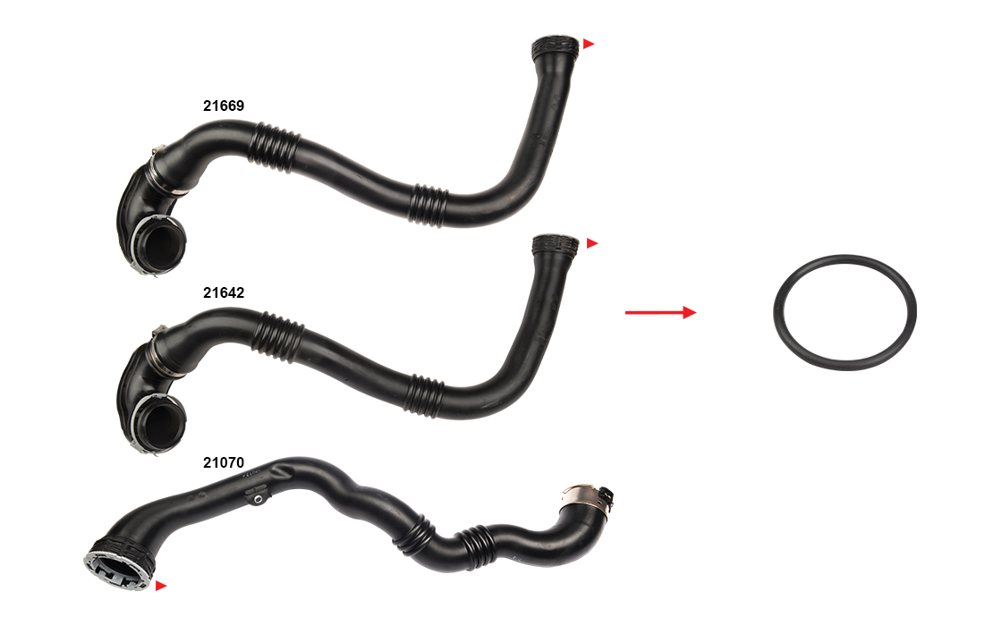TURBO PIPE GASKET EXCLUDING PLASTIC PIPE - 1302288 - GM - 13419442 - GM - 13419441