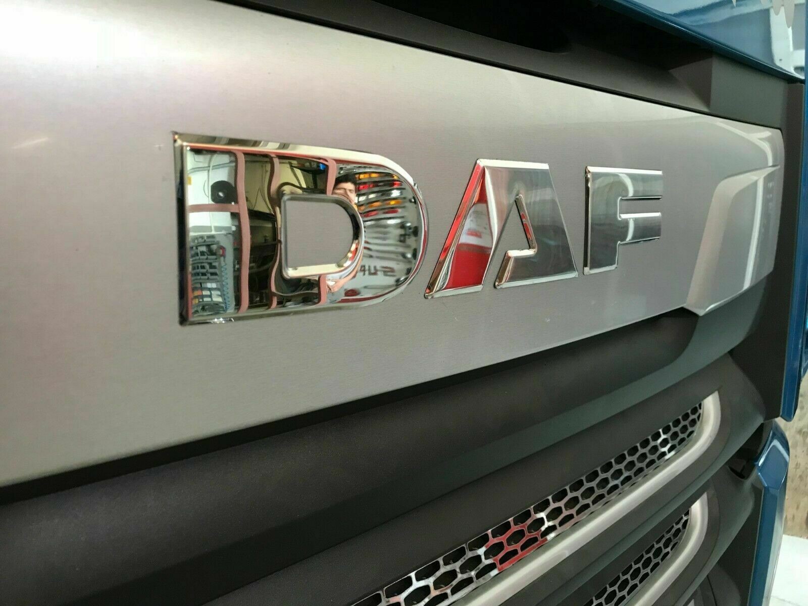 DAF XF 106 Truck Stainless Steel Name Logo Grill Badge 3 pcs S. STEEL