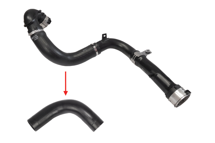 TURBO HOSE EXCLUDING PLASTIC PIPE HOSE SHOWN WITH ARROW - GM - 95275281 - GM - 95939956