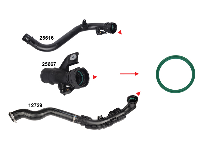 TURBO PIPE GASKET - 144601FE0C - 144601FE1C - 14460BB30A - 14460BB31A - 1102600Q0C - 7701072003 - 7701067701 - 4417892 - GM - 93191946