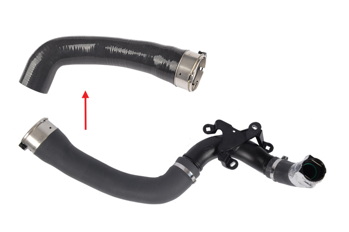 TURBO HOSE EXCLUDING PLASTIC PIPE BIG HOSE SHOWN WITH ARROW - 1446000Q0M - 144607476R