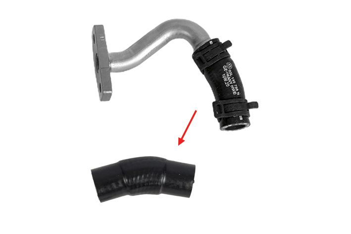 TURBO LUBRICATION PIPE HOSE EXCLUDING METAL PIPE - 03L145736N