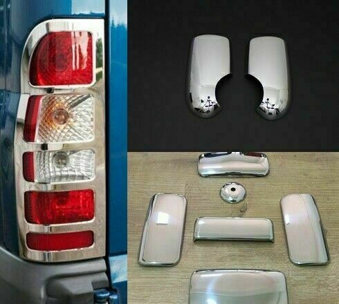 FORD TRANSIT 2000-2013 CHROME MIRROR COVERS DOOR HANDLE REAR LIGHT COVER NEW SET (10PCS)