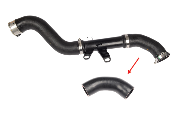 TURBO HOSE EXCLUDING PLASTIC PIPE SMALL HOSE SHOWN WITH ARROW - 4475280582