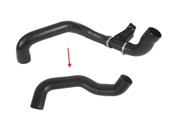 TURBO HOSE EXCLUDING PLASTIC PIPE BIG HOSE SHOWN WITH ARROW - 9015284782 - 9015283582