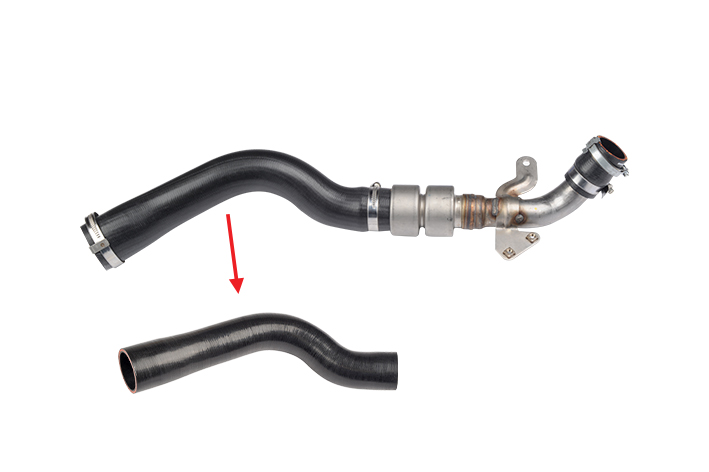 TURBO HOSE EXCLUDING METAL PIPE BIG HOSE SHOWN WITH ARROW - PNH500520 - 7H429F788DB