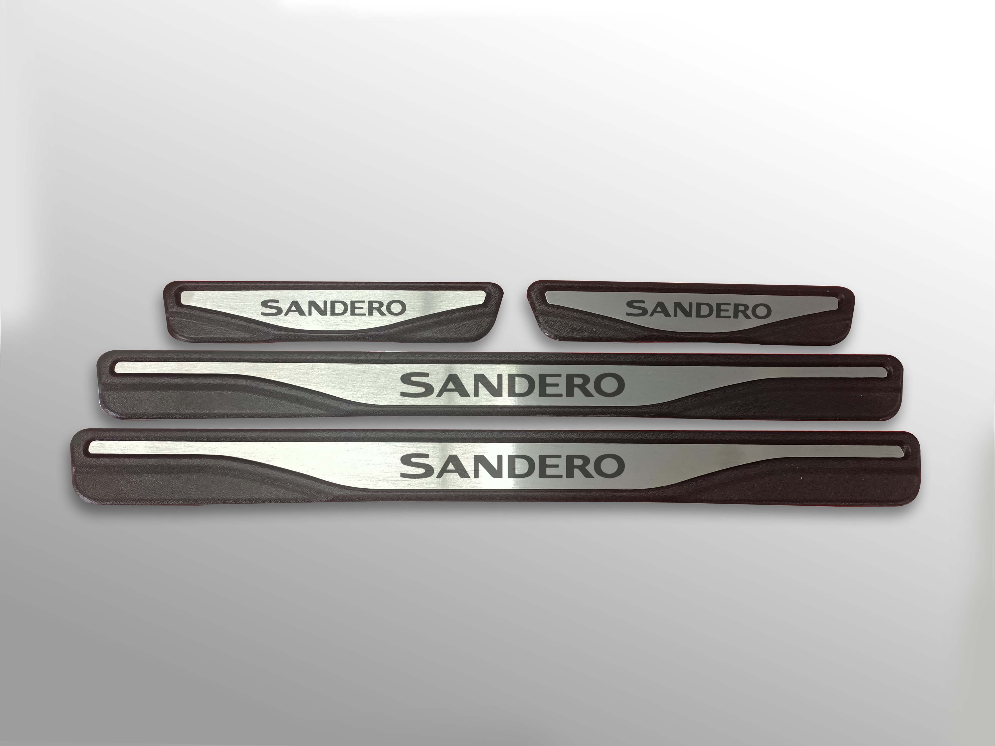 For DACIA SANDERO Chrome Door Sills 4 Door 4 pcs STAINLESS STEEL