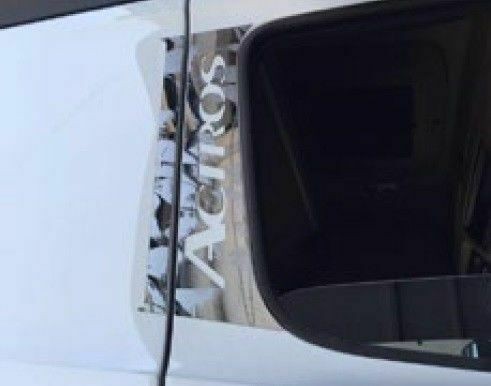 Mercedes ACTROS MP4 Chrome Door Pillar Trim 2 door 4 pieces S.Steel 2013+