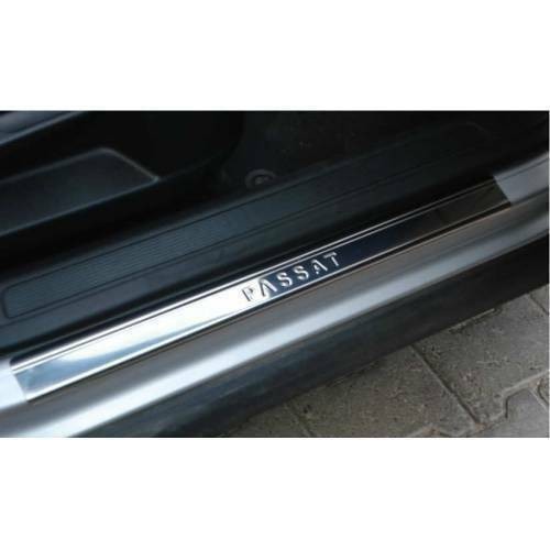 VW PASSAT B8 Chrome Door Sill Protector Cover 2015 Onwards Stainless Steel 4 pcs
