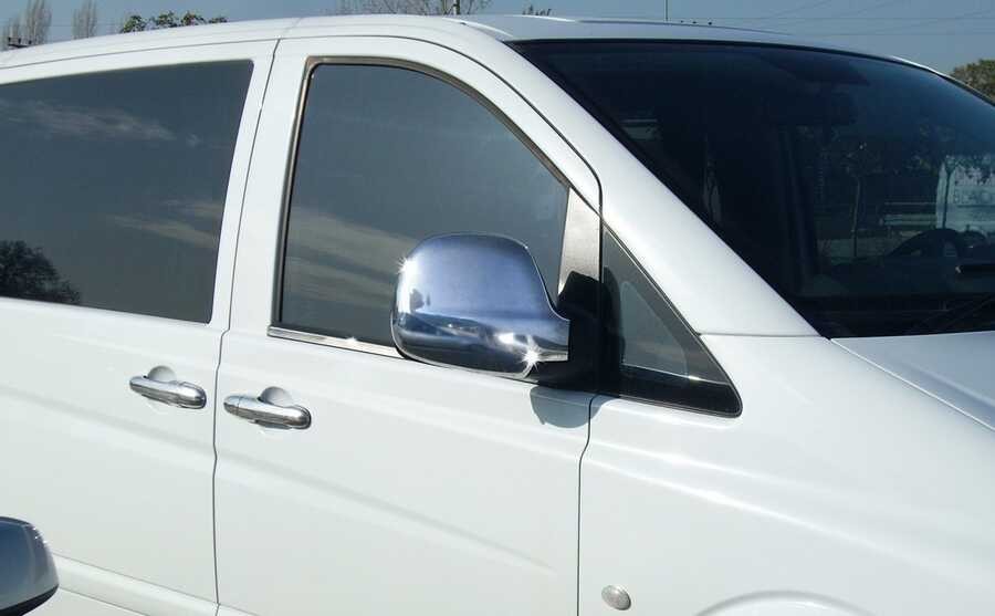 Mercedes Vito Viano W639 Chrome Door Handle Cover 2003-2014 S.Steel 5 DOORS