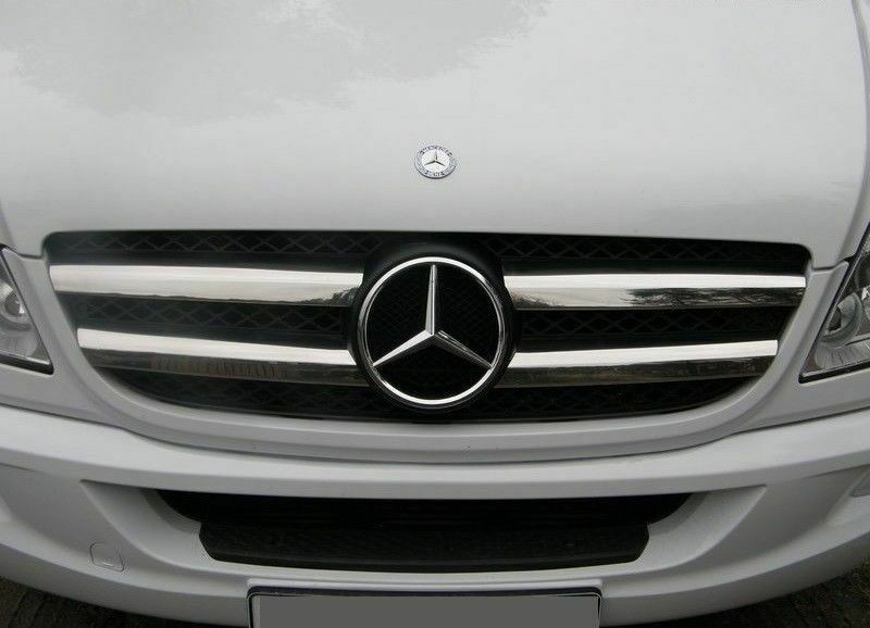 Mercedes Sprinter W906 2006-2012 Front Grill Trim Cover 4 Pieces Chrome Stainless Steel