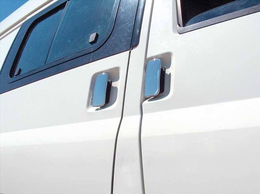 Ford TRANSIT MK6 MK7 chrome mirror cover & door handle 4 door S.STEEL 2000-2013