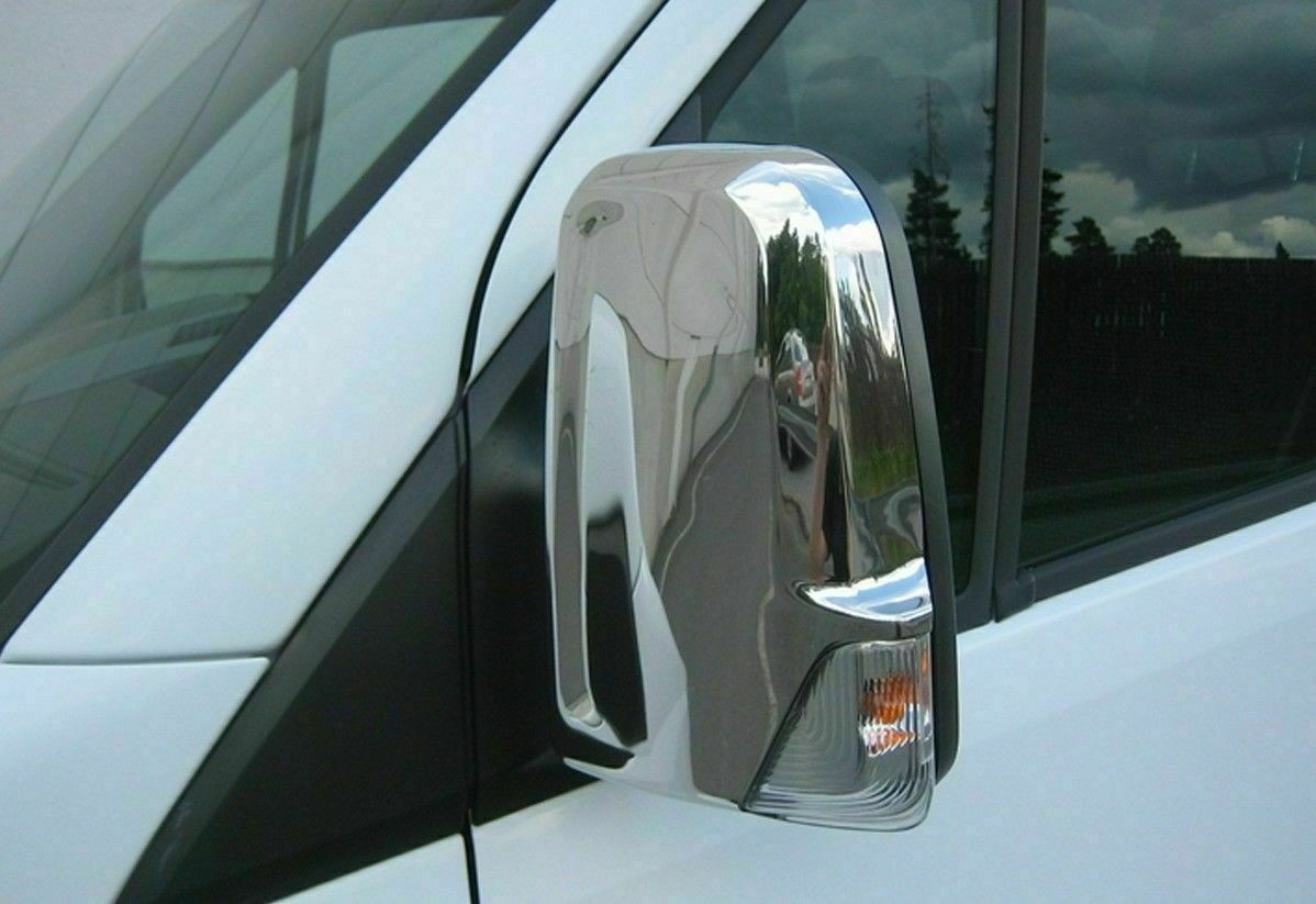 Volkswagen Crafter 2006-2017 Chrome Mirror Covers + 4Door Handle Cover 10 PCS S.Steel